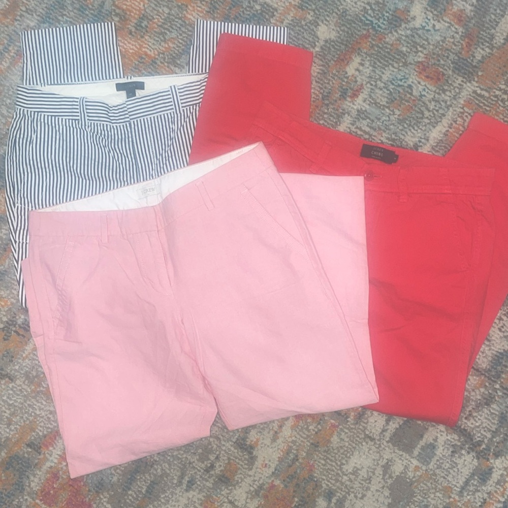 3 pairs J Crew Business Casual capri/ankle pants Size 4P / 6 / 4